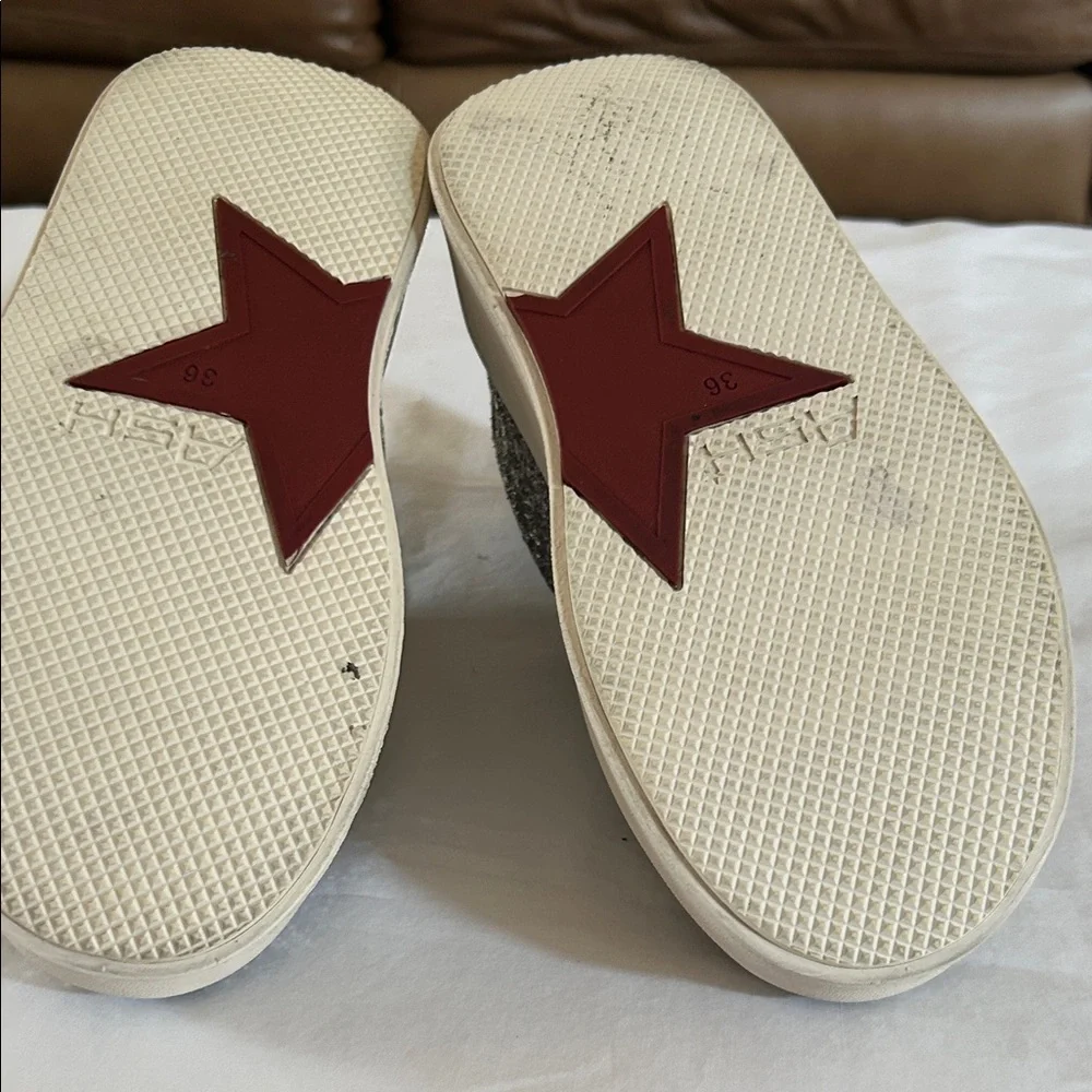 Ash Women's Silver Glitter Sneakers with Black and White Details - Picture 7 of 8